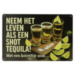 Tequila - Metalen bord — foto 1