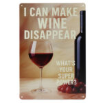 Make Wine Disappear - Metalen Borden