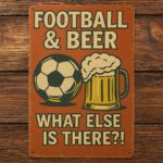 Football & Beer - Metalen Borden — foto 2