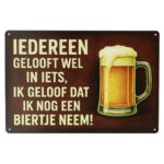 Nog Een Biertje - Metalen Borden