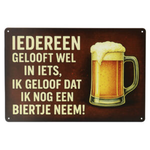 Nog Een Biertje - Metalen Borden