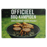 BBQ Kampioen - Metalen Borden