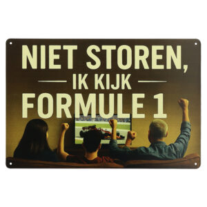 Ik Kijk Formule 1 - Metalen borden
