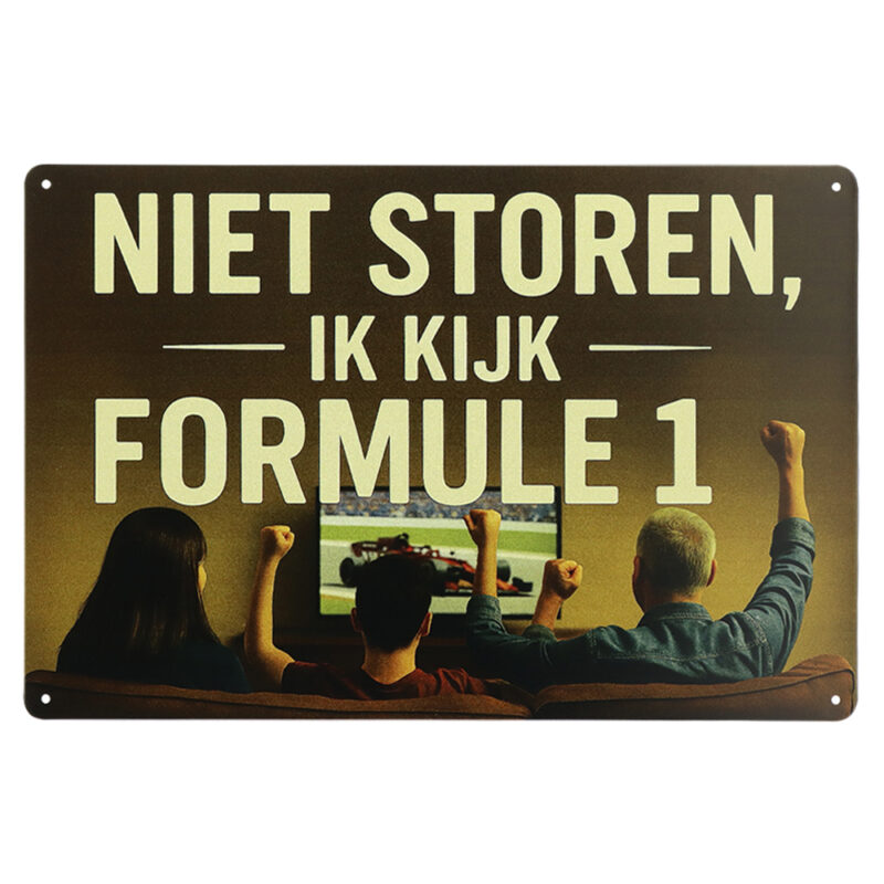 Ik Kijk Formule 1 - Metalen borden