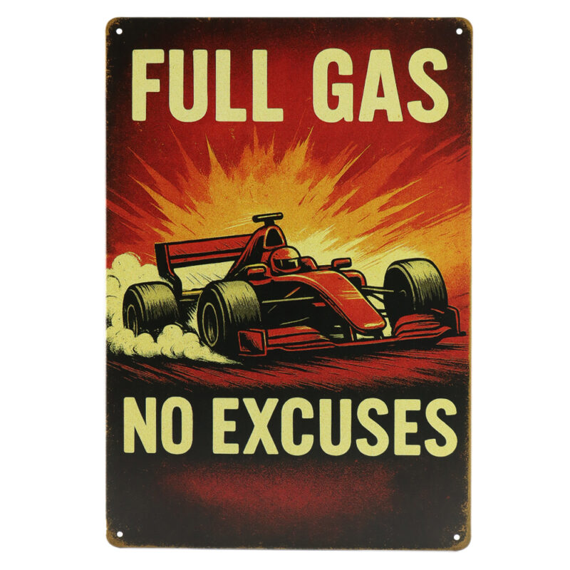 Full Gas - Metalen Borden