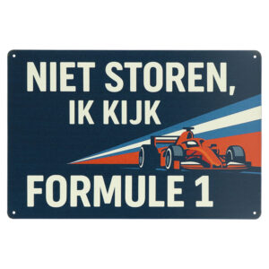 Formule 1 Kijken - Metalen Borden