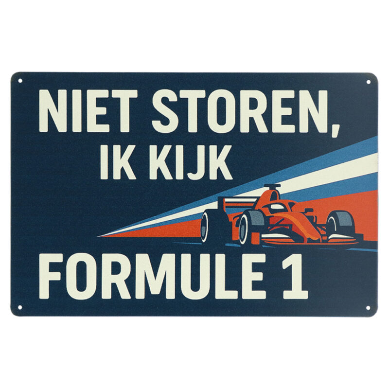 Formule 1 Kijken - Metalen Borden