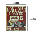 No tools metalen bord 30 x 40cm — foto 2