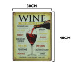 Wine arround metalen bord 30 x 40cm — foto 2
