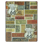 Route 66 kentekenplaat metalen bord 30 x 40cm — foto 1