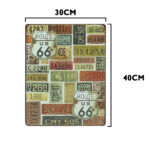 Route 66 kentekenplaat metalen bord 30 x 40cm — foto 2