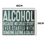 Alcohol metalen bord 30 x 40cm — foto 2