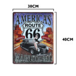 Route 66 metalen bord 30 x 40cm — foto 2