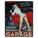 Garage Grease Monkey metalen bord 30 x 40cm — foto 1