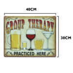Group Therapy metalen bord 30 x 40cm — foto 2