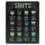 Shots metalen bord 30 x 40cm — foto 1