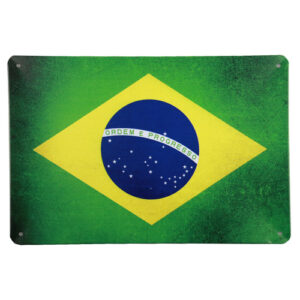 Brazilië vlag - Metalen borden