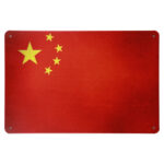Chinese vlag - Metalen borden — foto 1