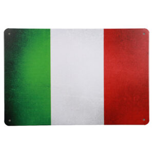 Italiaanse vlag - Metalen borden