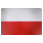 Poolse vlag - Metalen borden