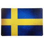 Zweedse vlag Metalen borden — foto 1