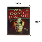 Dail 911 metalen bord 30 x 40cm — foto 2