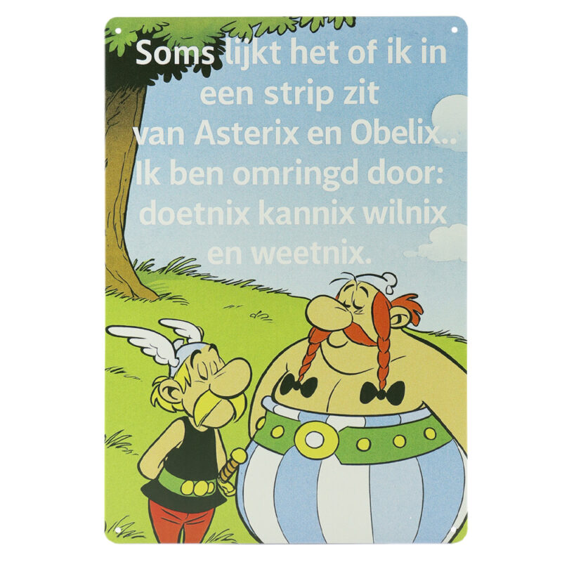 Asterix en Obelix - Metalen borden