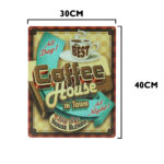 Coffee house metalen bord 30 x 40cm — foto 2