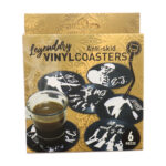 Vinyl Onderzetters Muzieklegendes 6 stuks