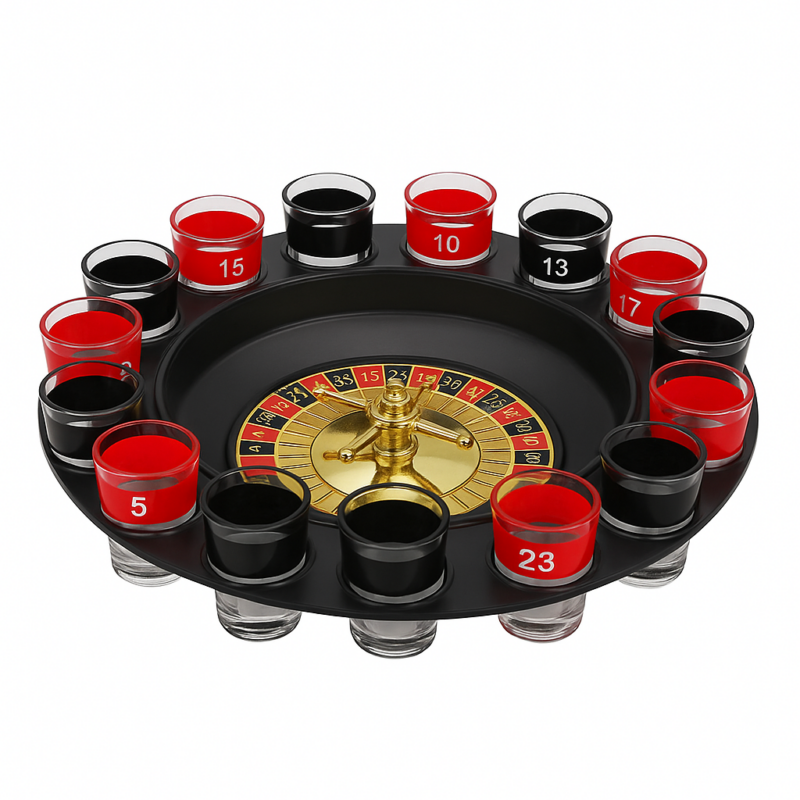Roulette shot spel