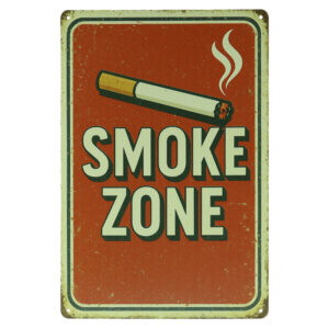 Smoke Zone - Metalen Borden