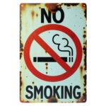 No Smoking - Metalen Borden