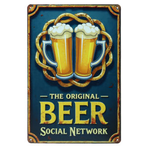 Beer Social Network - Metalen Borden