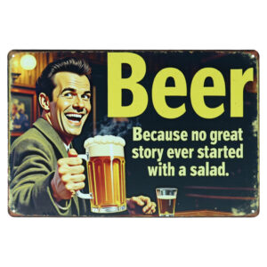 Beer no great story - Metalen borden
