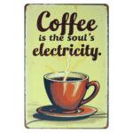 Coffee Souls Electricity - Metalen Borden