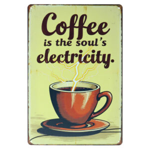Coffee Souls Electricity - Metalen Borden