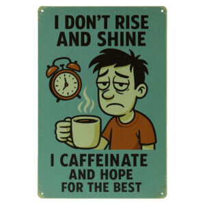 I Don’t Rise and Shine - Metalen Borden