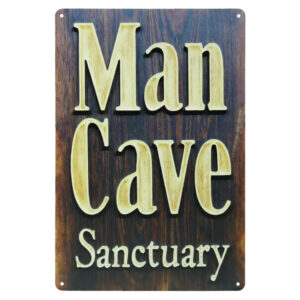Mancave Sanctuary - Metalen Borden
