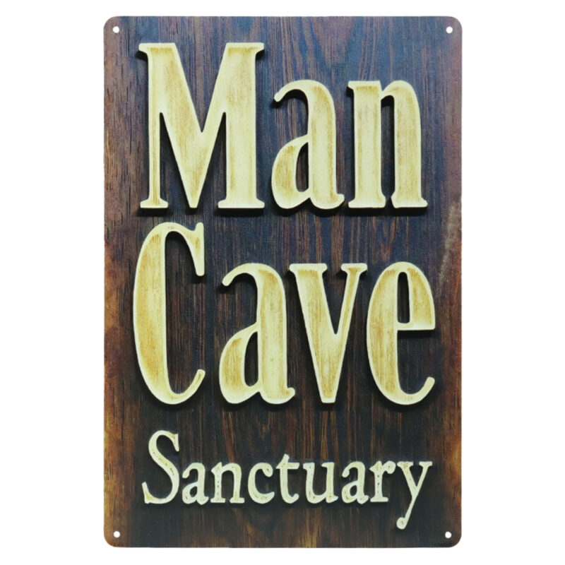 Mancave Sanctuary - Metalen Borden