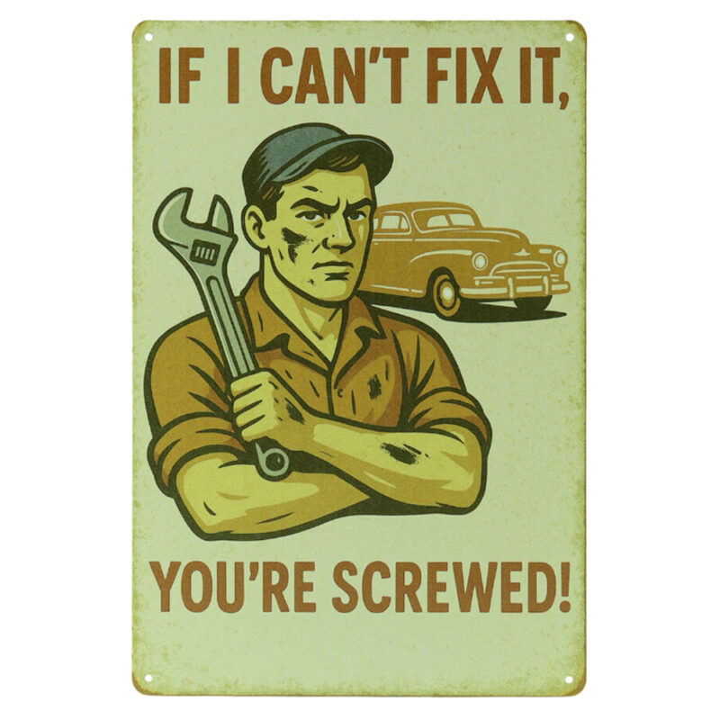 if i cant fix it - Metalen borden