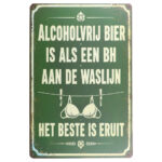 Alcoholvrij bier - Metalen borden