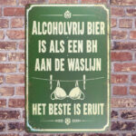 Alcoholvrij bier - Metalen borden — foto 2