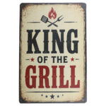 King of the grill - Metalen borden