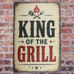 King of the grill - Metalen borden — foto 2
