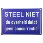 Steel niet - Metalen borden
