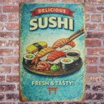 Delicious Sushi - Metalen Borden — foto 2