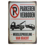 Parkeren Verboden - Metalen Borden